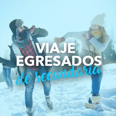 Egresados en Bariloche jugando en la nieve