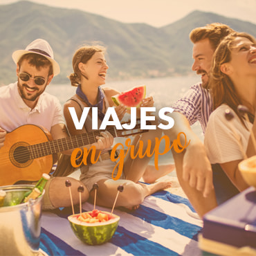 Viaje en grupo con amigos
