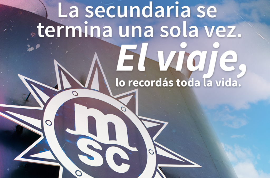 Crucero estudiantil 2027 con cuotas, precio congelado