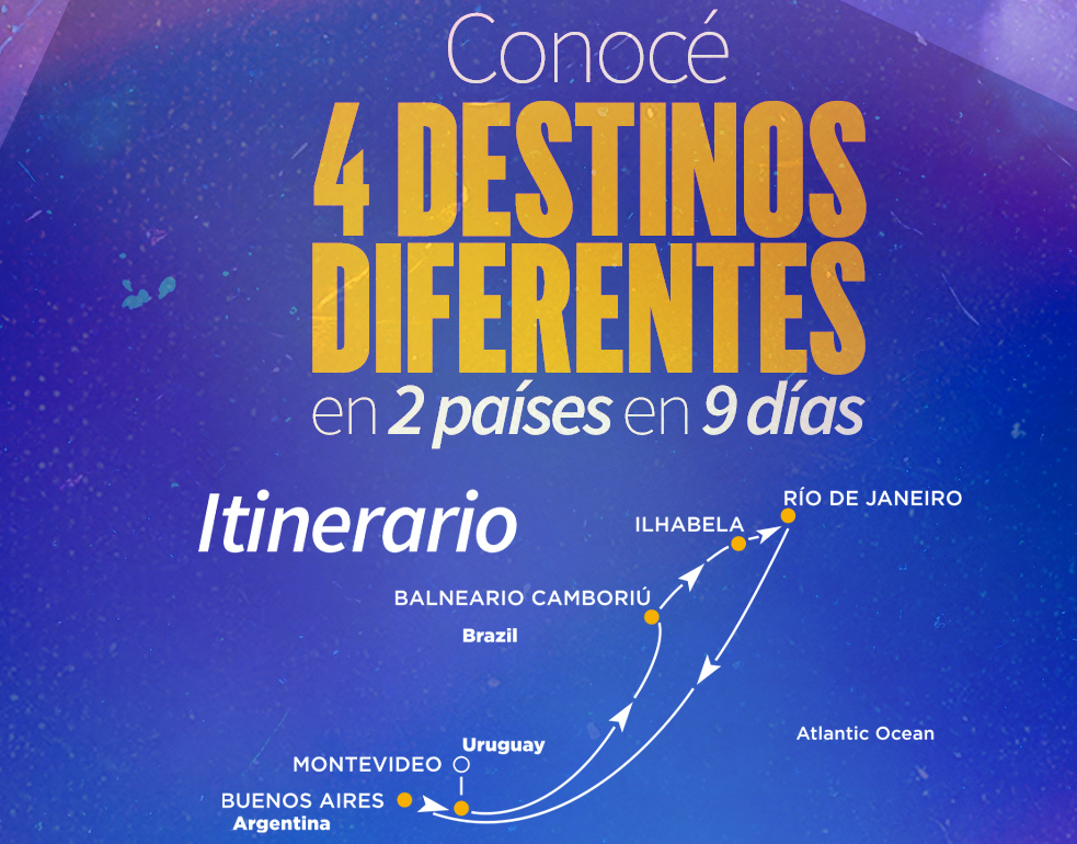 Crucero a Brasil con tus amigos, ¡una experiencia única!